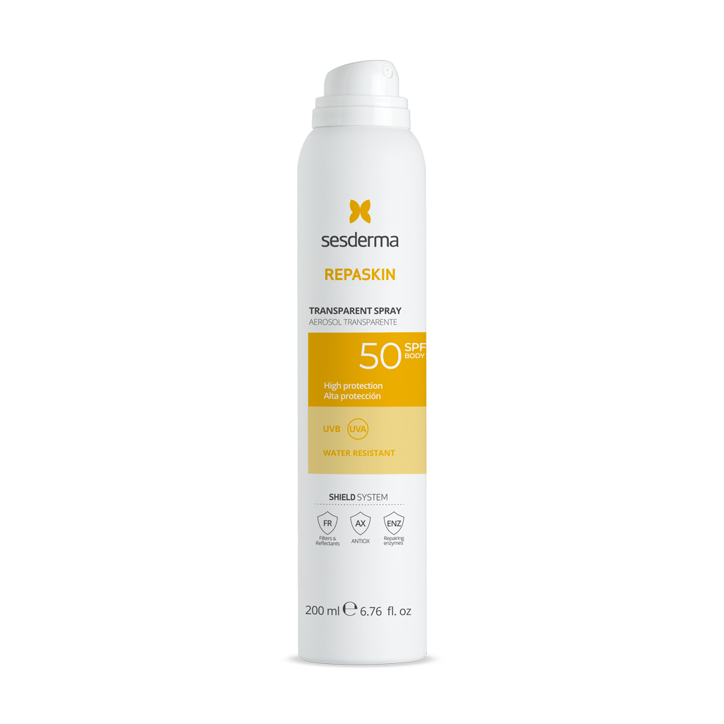 Sesderma Repaskin Spray transparent cu filtru SPF50 200 ml