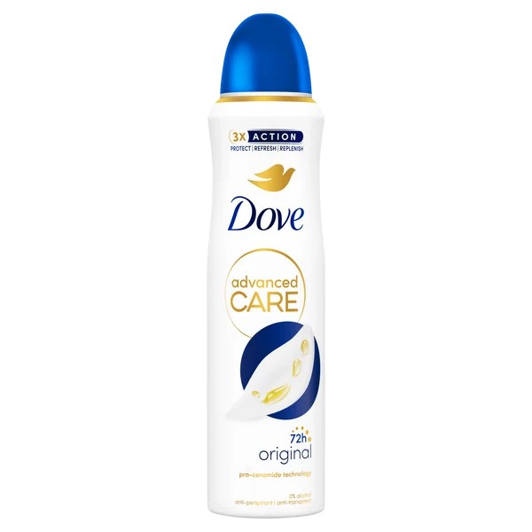Dove Advanced Care 72h Antiperspirant sub formă de spray Original 150 ml