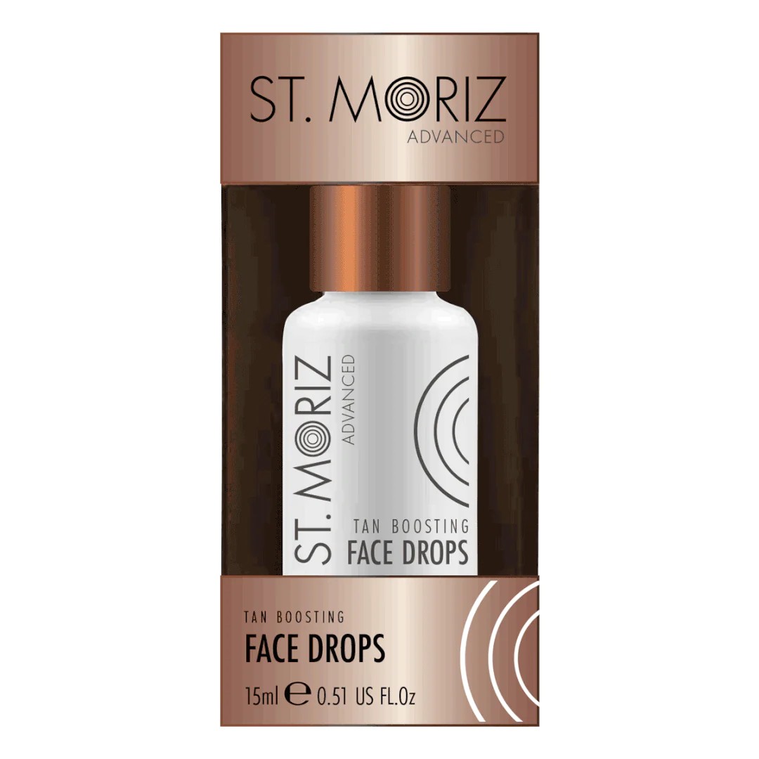 ST. MORIZ Ser autobronzant pentru față sub formă de picături, 15 ml