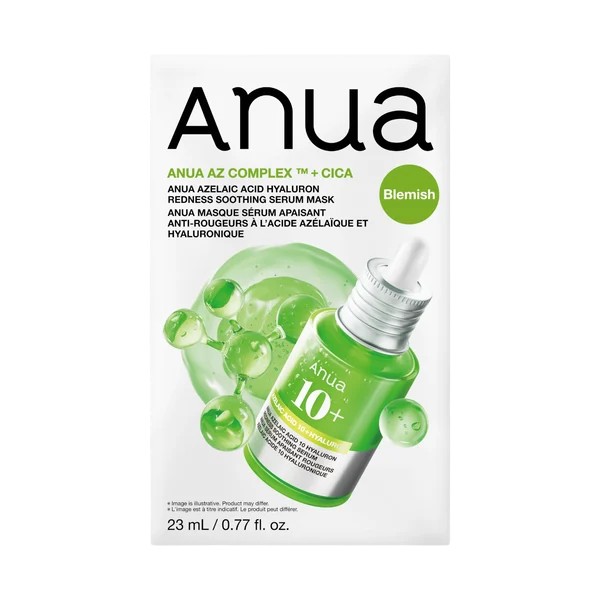 Anua AZ Complex + Cica - Mască calmantă sub formă de foaie