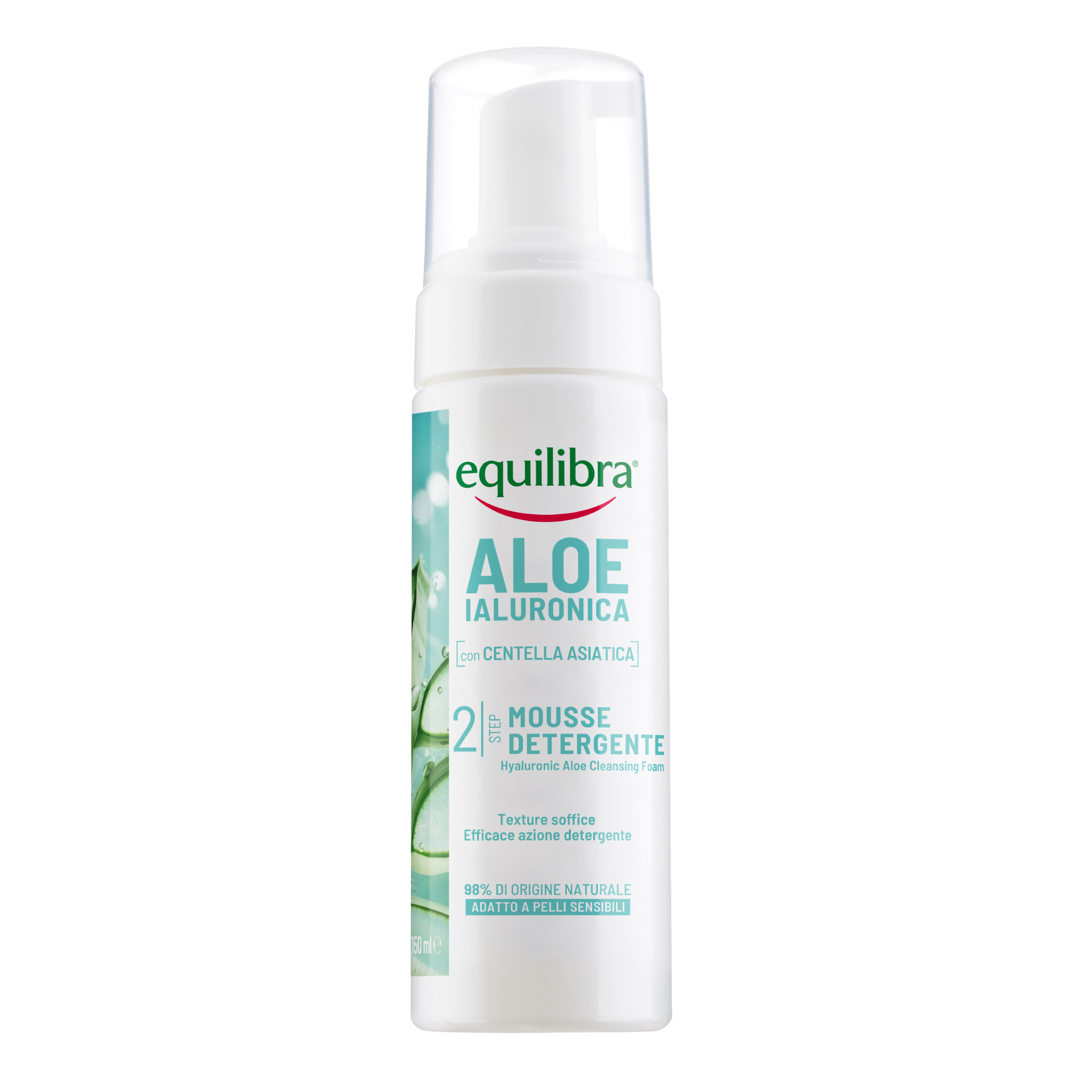 Equilibra Aloe Ialuronica Spumă demachiantă cu aloe și acid hialuronic 150 ml