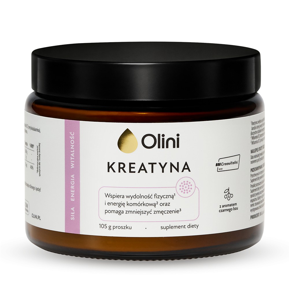 Olini Creatină cu aromă de soc - Supliment alimentar 105 g