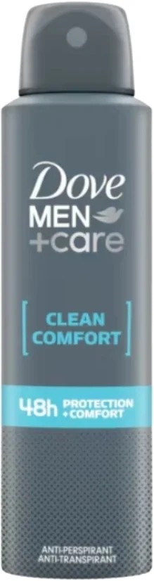 Dove Men + Care Antiperspirant sub formă de spray 48H Clean Comfort 150 ml