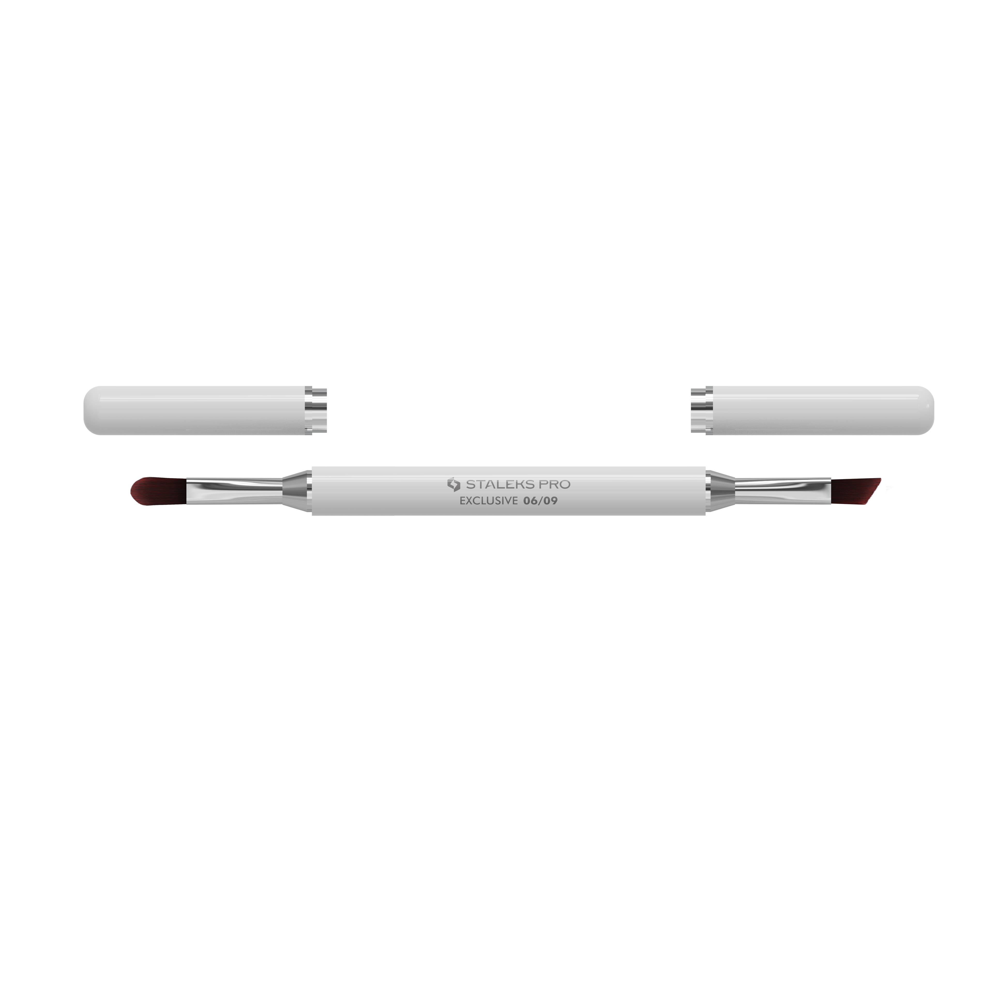 STALEKS Pensulă dublă Exclusive pentru gel 11 mm / pentru gel 9 mm