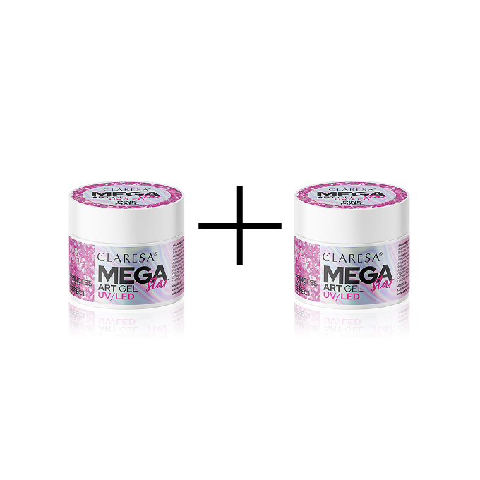 Claresa Gel pentru decorare Megastar Pink Pixel 10 g 1+1