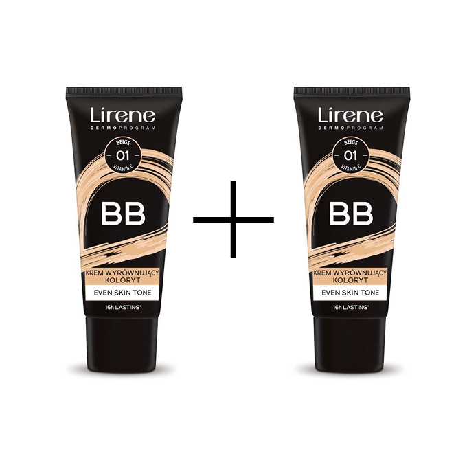 Lirene Cremă BB pentru uniformizarea tenului 01 Bej 30 ml 1+1