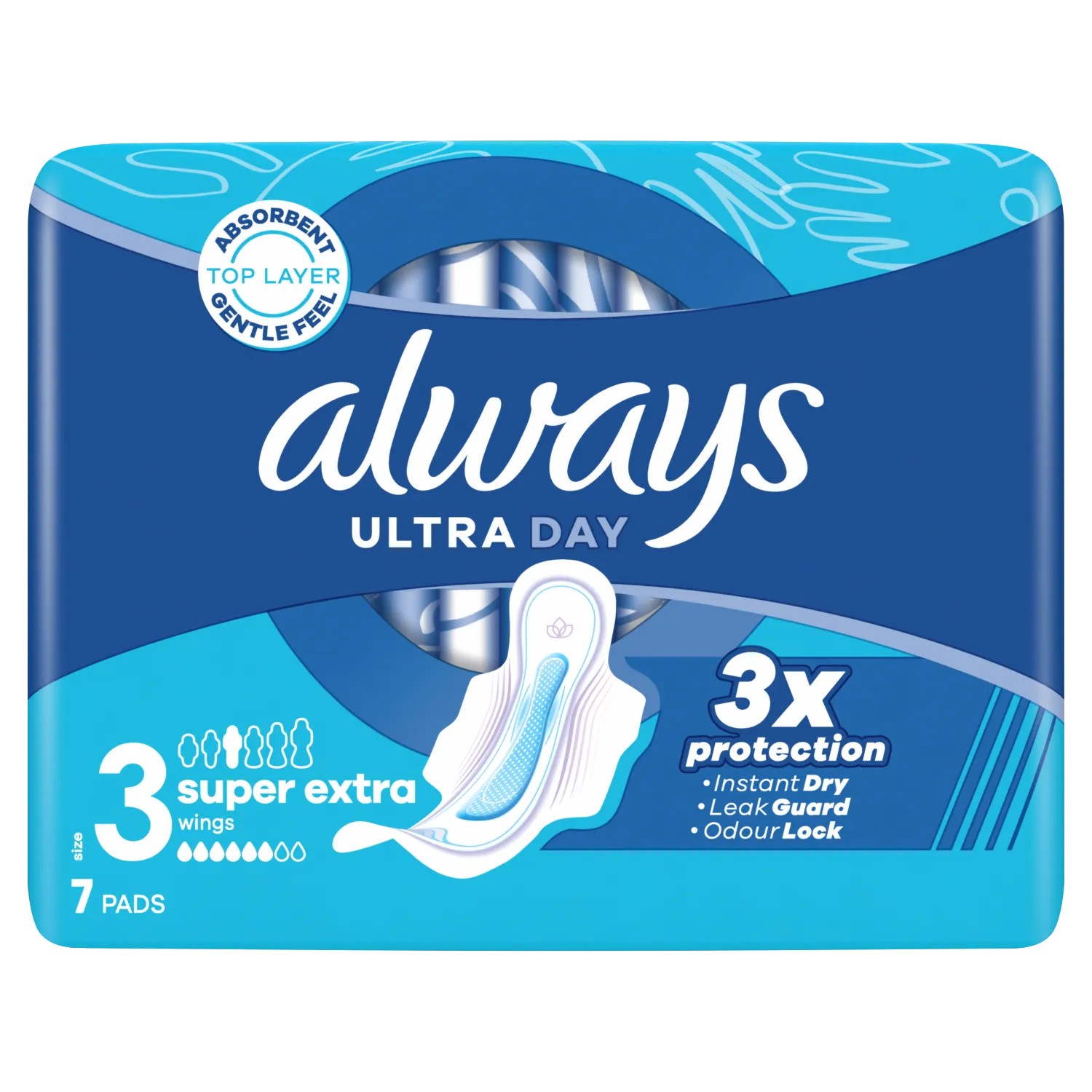 Always Ultra Day Absorbante igienice 3 Super Extra, 7 bucăți