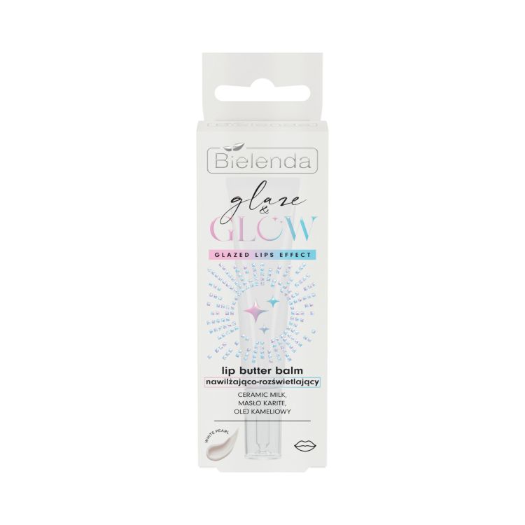 Bielenda Glaze & Glow Balsam hidratant și iluminator pentru buze White Pearl