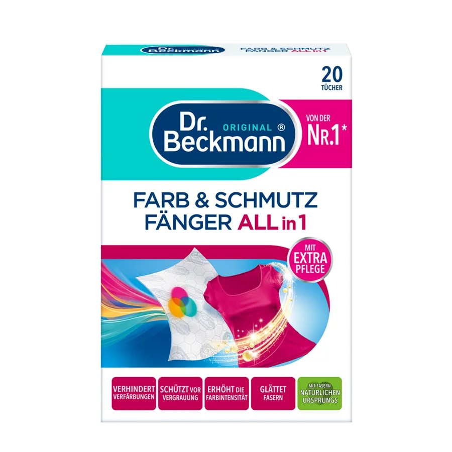 Dr. Beckmann Șervețele pentru captarea culorii, 20 de bucăți