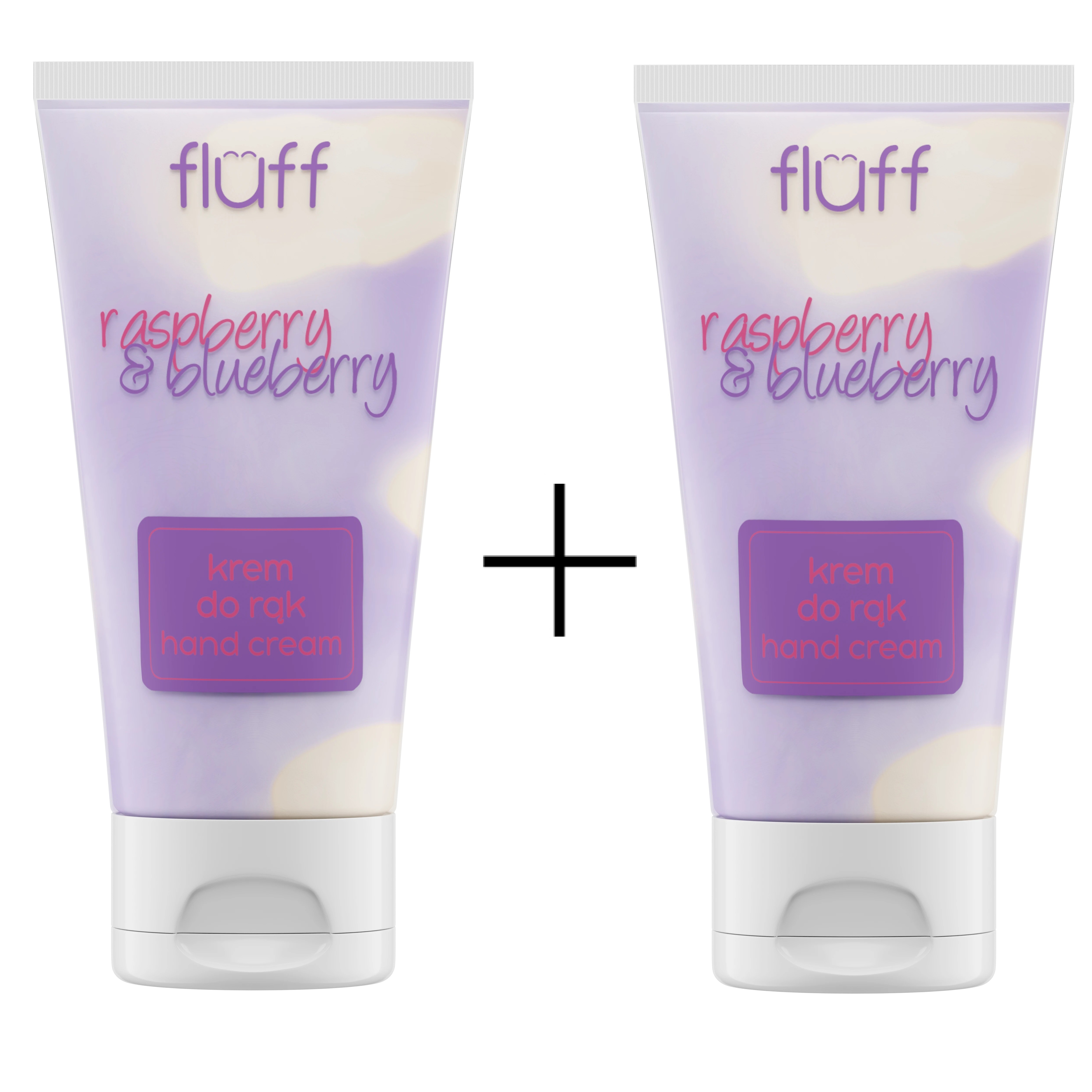 Fluff Cremă de mâini cu aromă de zmeură și afine 50 ml 1+1