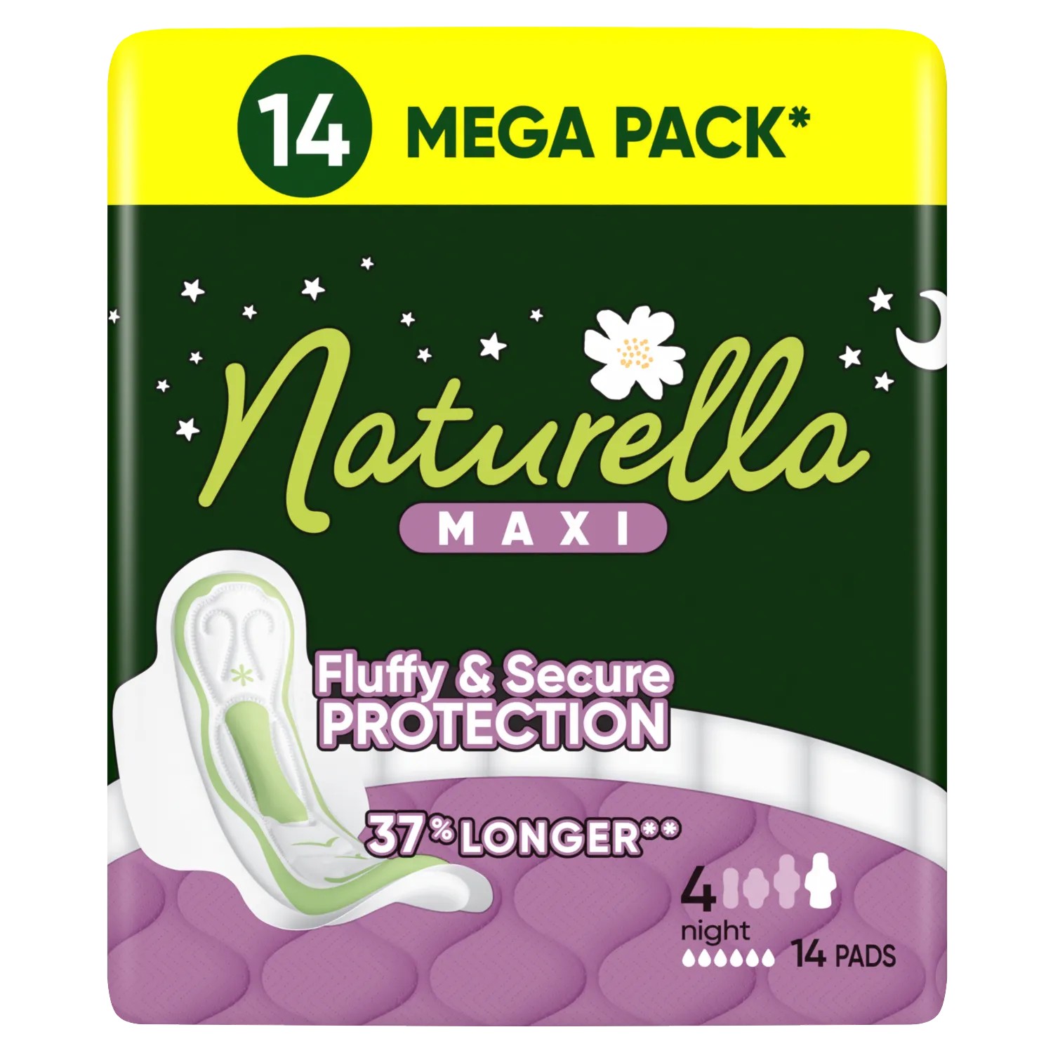 Naturella Maxi Night - Absorbante igienice, 14 bucăți