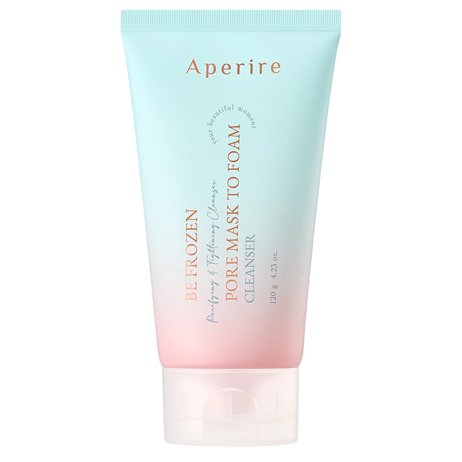 Aperire Be Frozen Pore Mask To Foam - mască și spumă de curățare a tenului 2 în 1, 120 g
