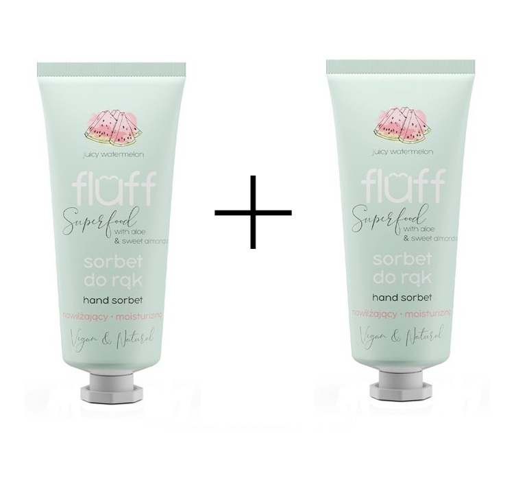 Fluff Sorbet pentru mâini - Pepene verde suculent 50 ml 1+1