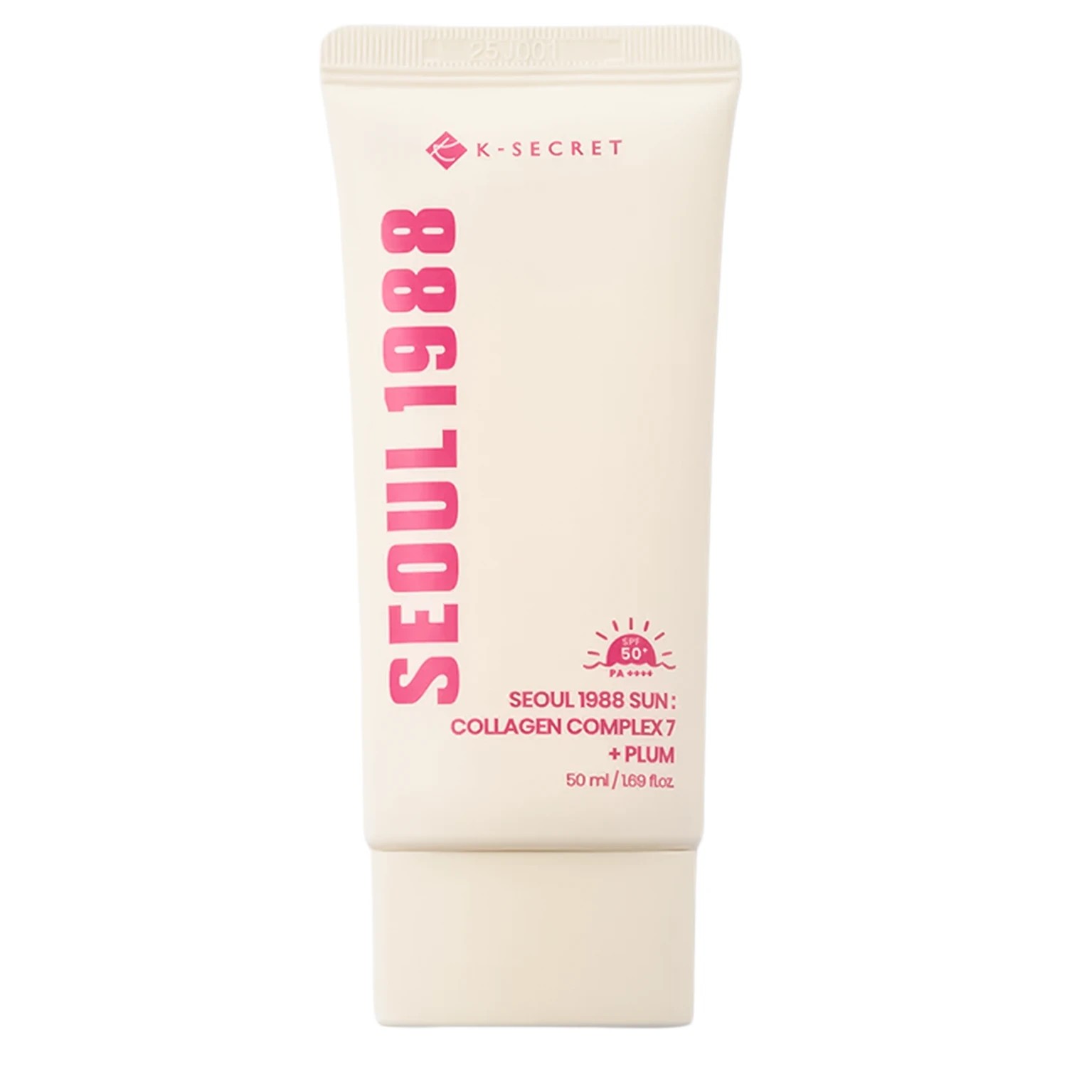 K-Secret Seoul 1988 Sun: Collagen Complex 7 + Plum Cremă cu filtru SPF50+ PA++++ 50 ml