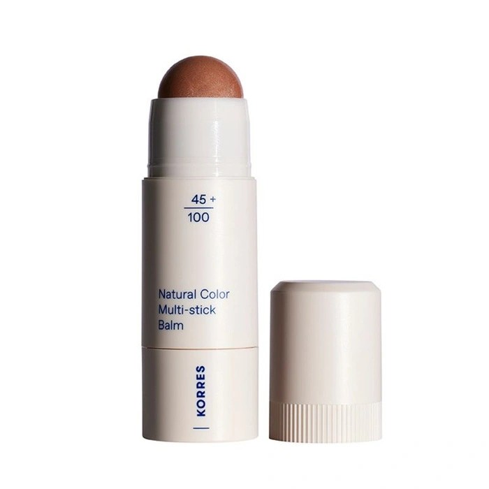 KORRES Natural Color Multi-Stick Balm - Stick multifuncțional pentru față, nuanța Aegean Bronze