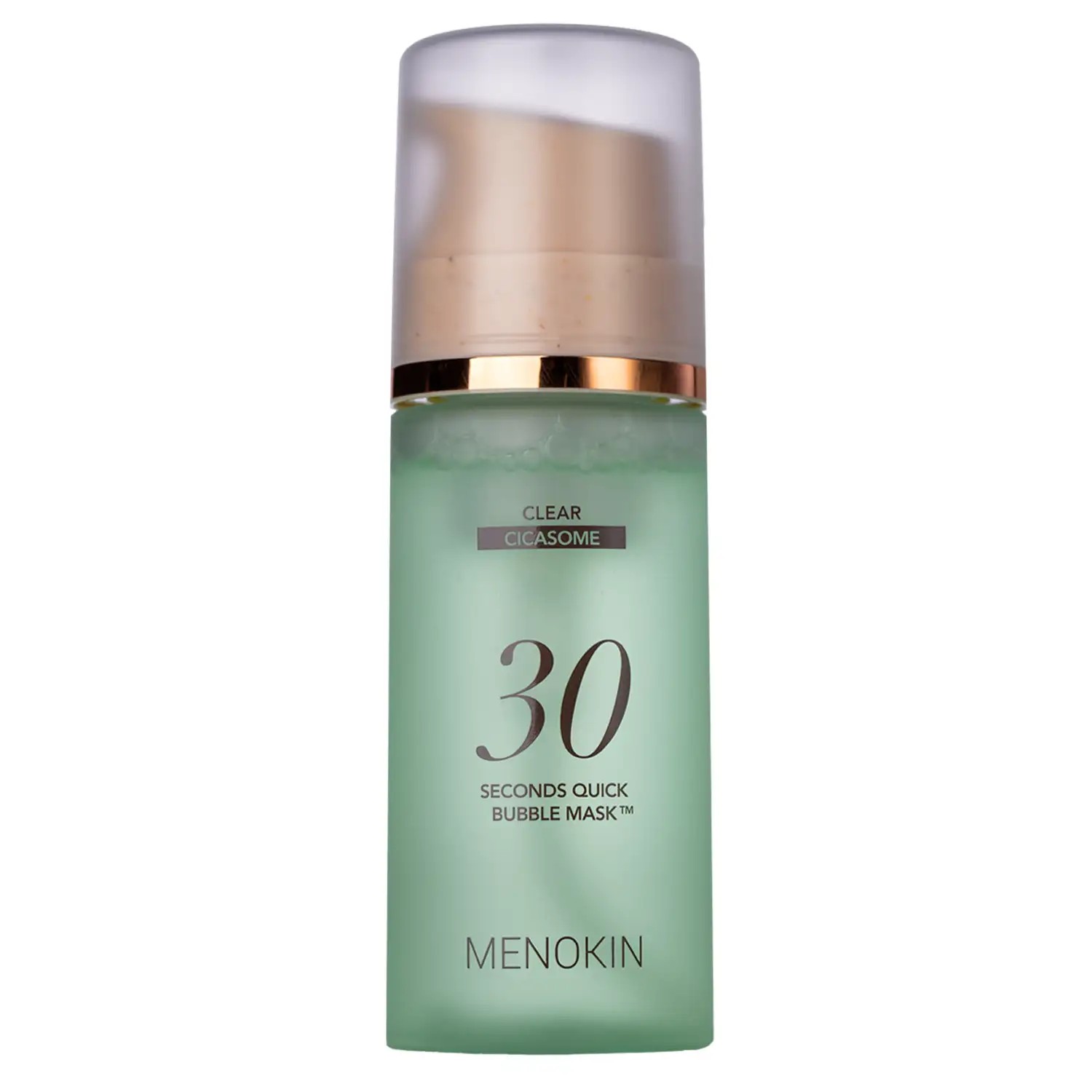 Menokin 30 Seconds Quick Bubble Mask Clear - Mască calmantă pentru față sub formă de spumă, 95 ml