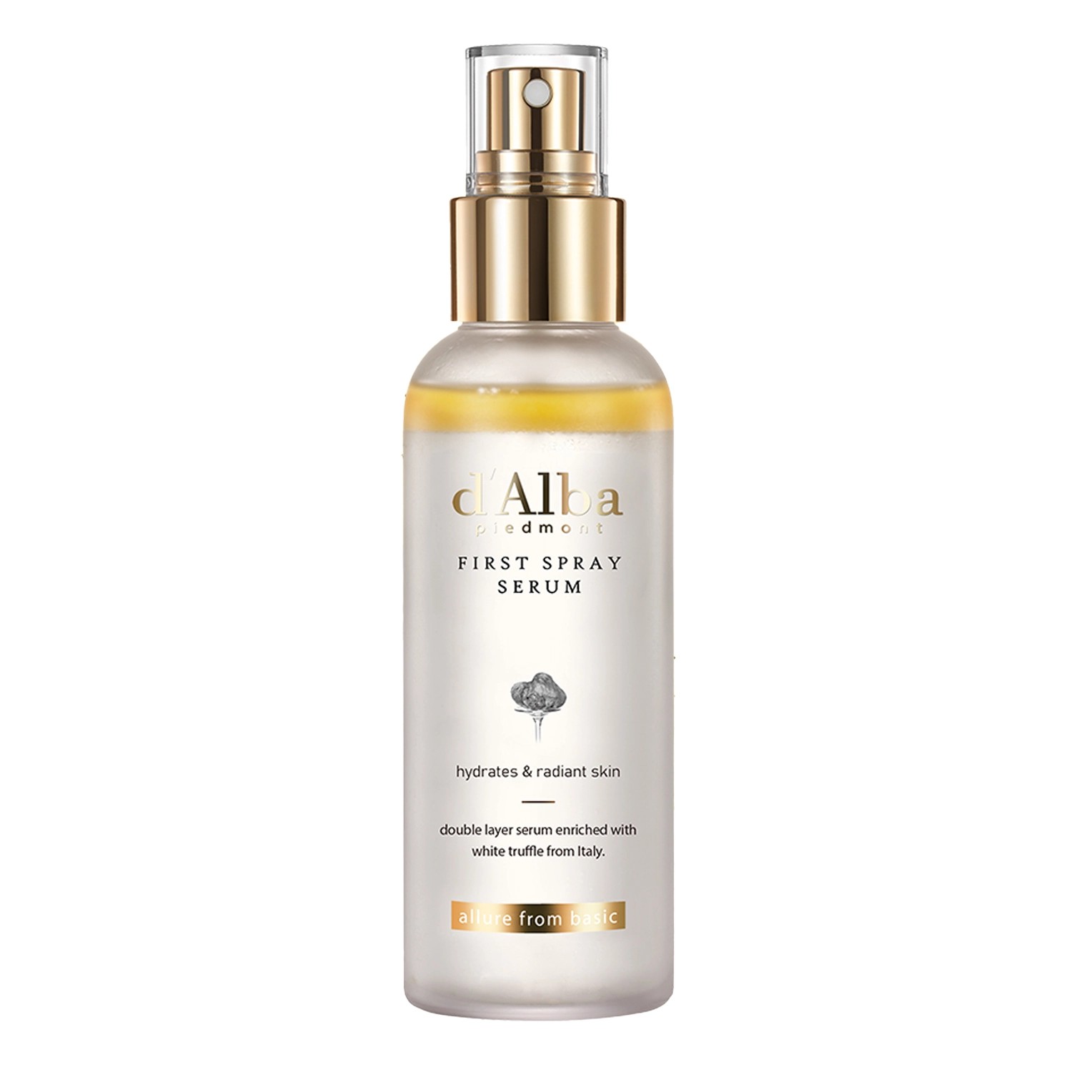 dAlba Piedmont First Spray Serum - Ser iluminator și hidratant pentru față sub formă de spray, 100 ml