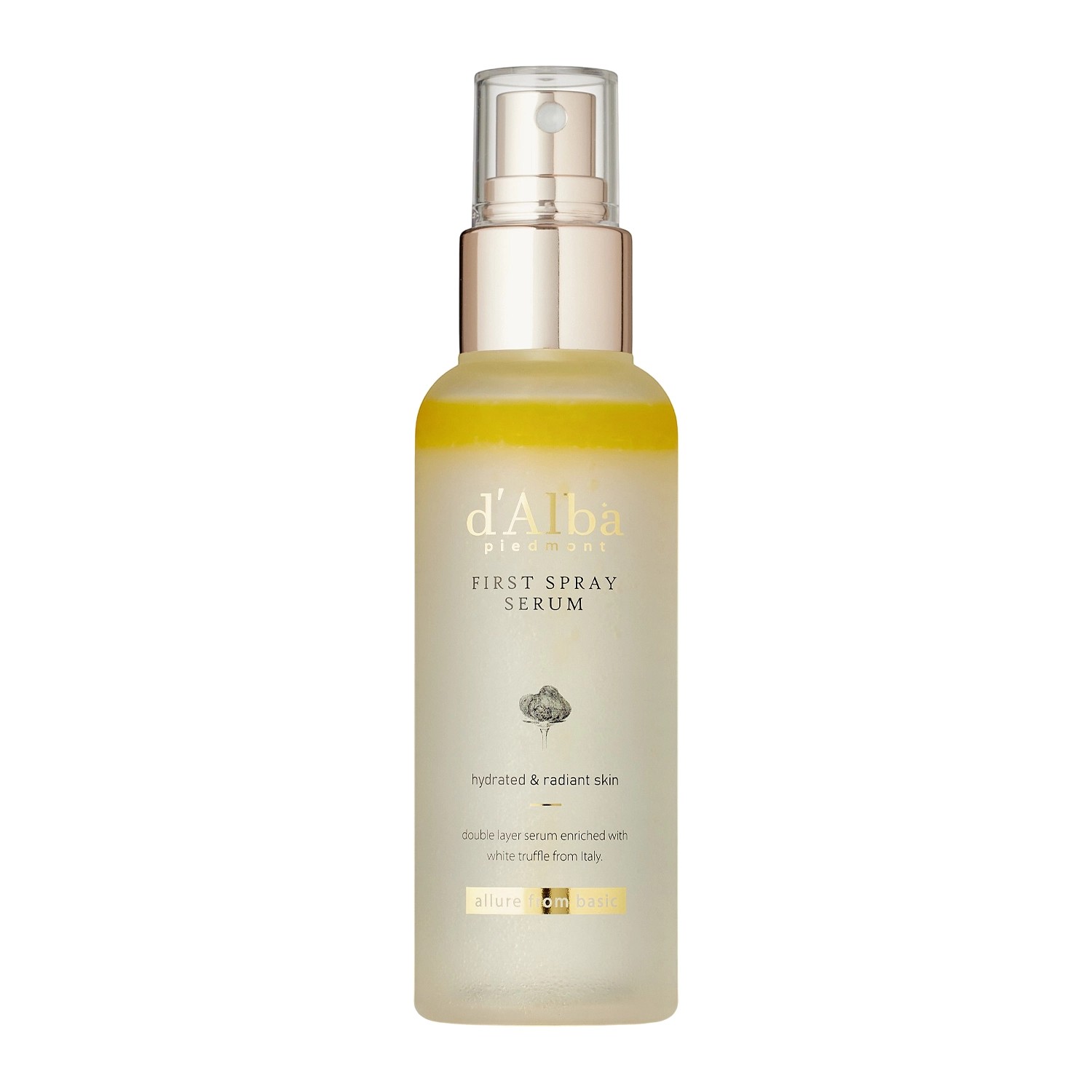 dAlba Piedmont First Spray Serum - Ser iluminator și hidratant pentru față sub formă de spray, 50 ml