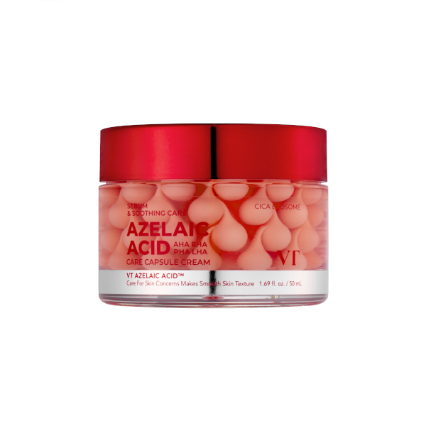 VT Cosmetics Cremă de față cu acizi în capsule: acid azelaic, AHA, BHA, PHA, LHA, 50 ml