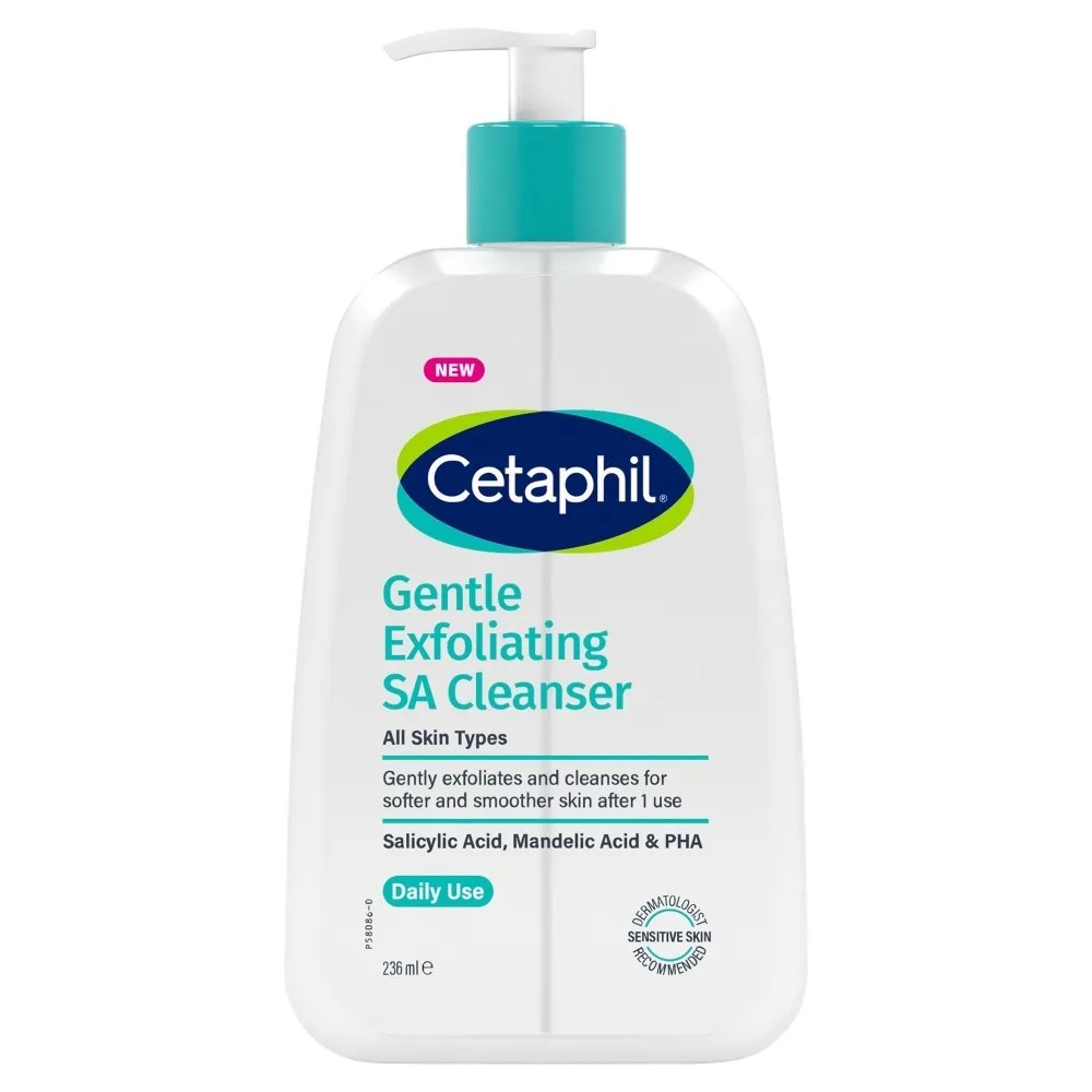 Cetaphil Gentle Exfoliating SA Cleanser - Gel delicat de curățare pentru față și corp cu acid salicilic, 236 ml