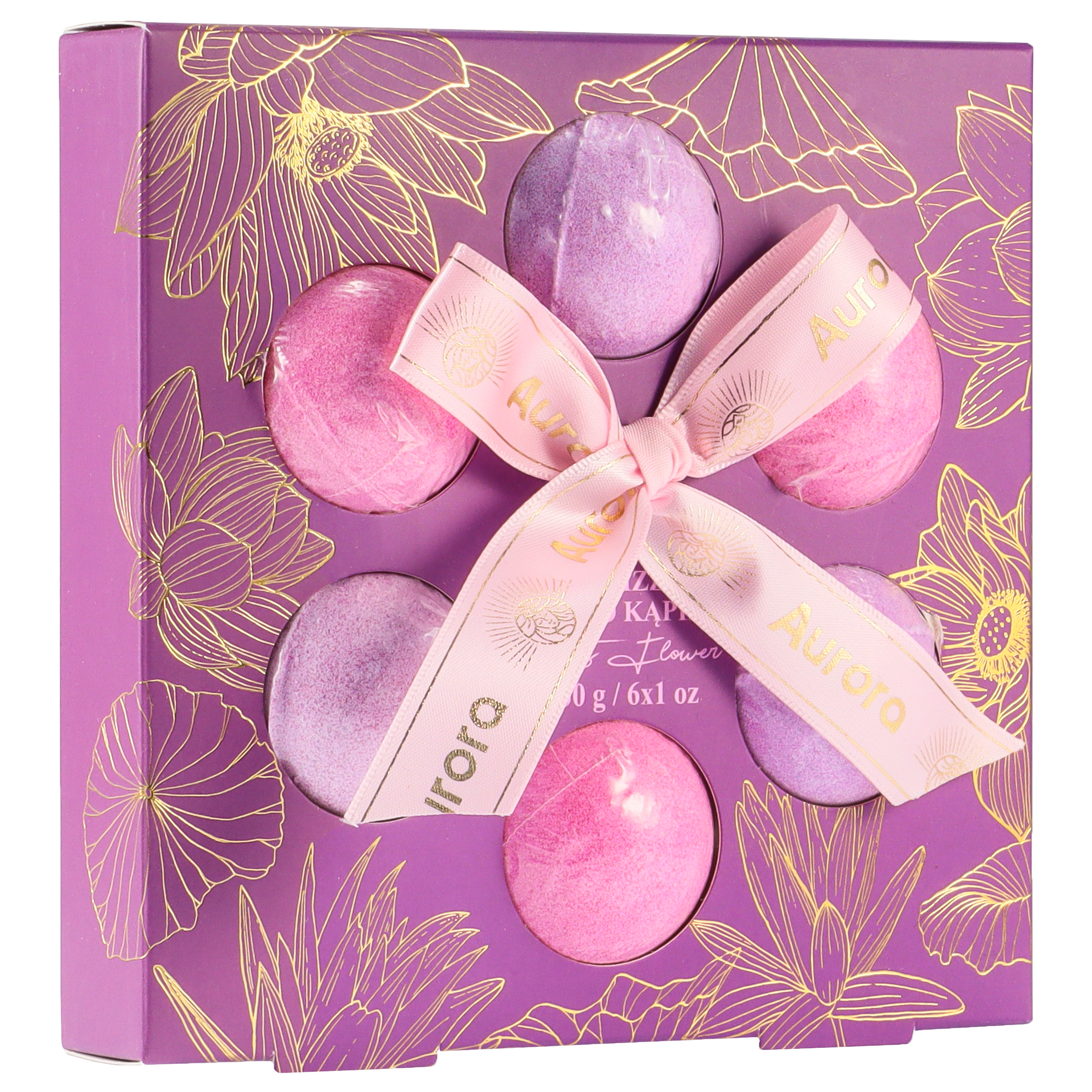 Aurora Bile de baie Lotus Flower Violet 6x30g