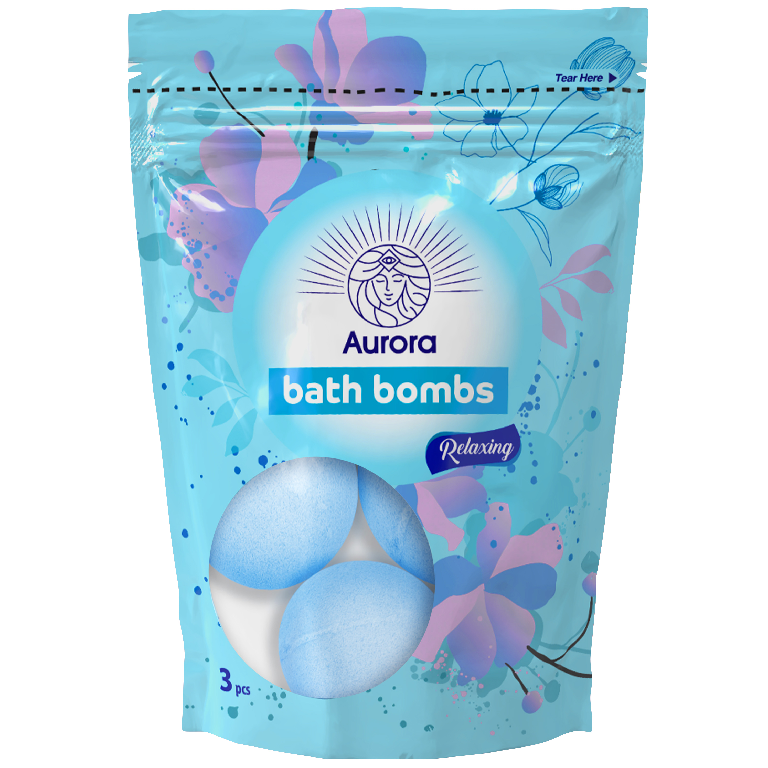 Aurora Set de 3 bile de baie relaxante 3x50g