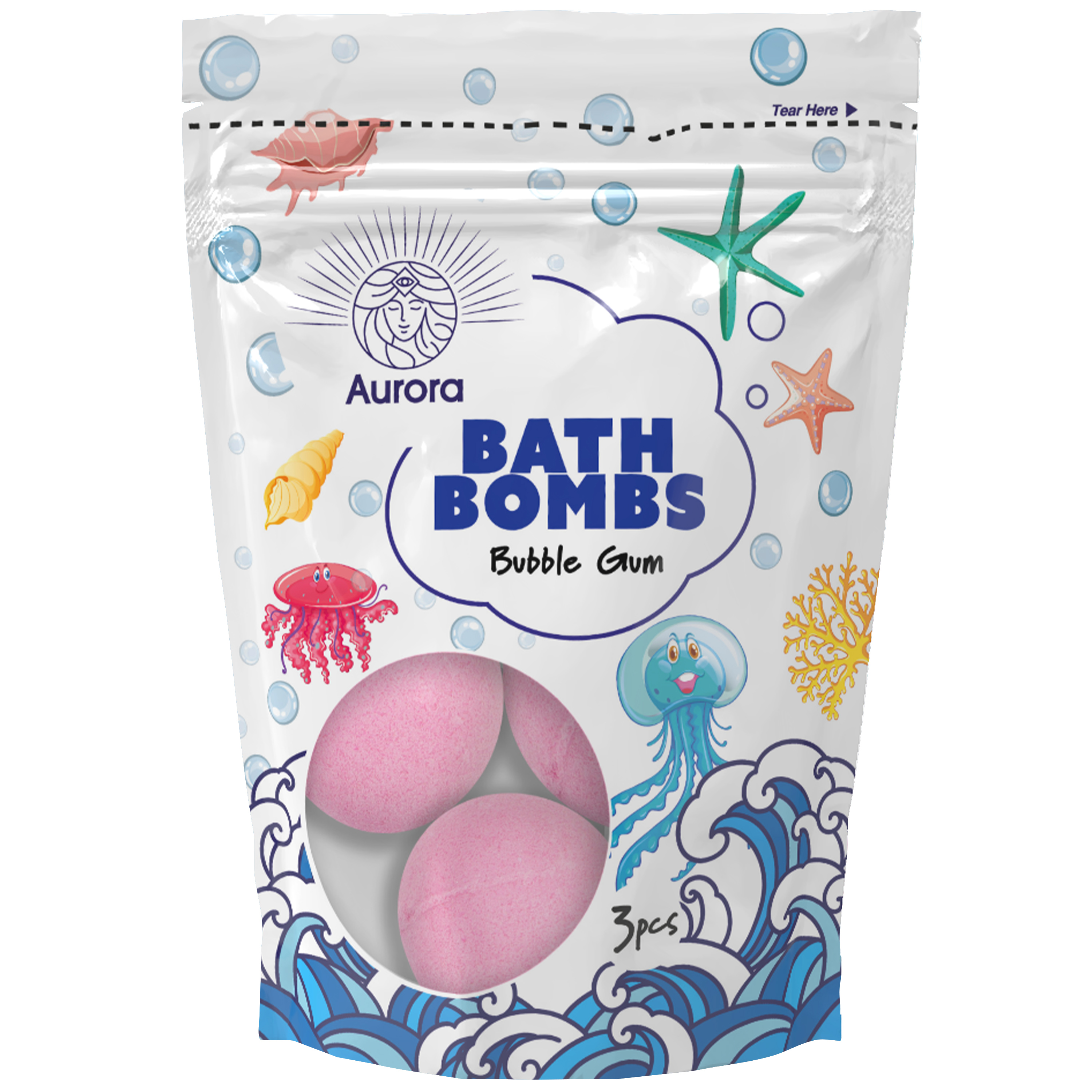 Aurora Set de 3 bile de baie din cauciuc balon 3x50g