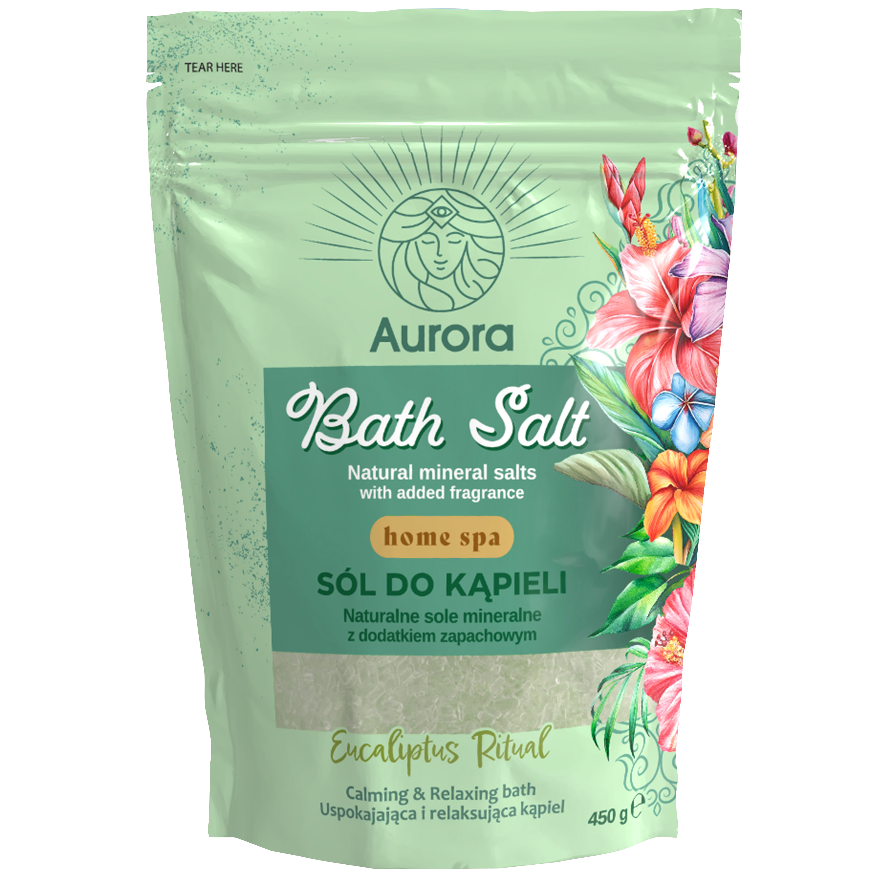 Aurora Sare de baie Eucalipt Ritual 450 g
