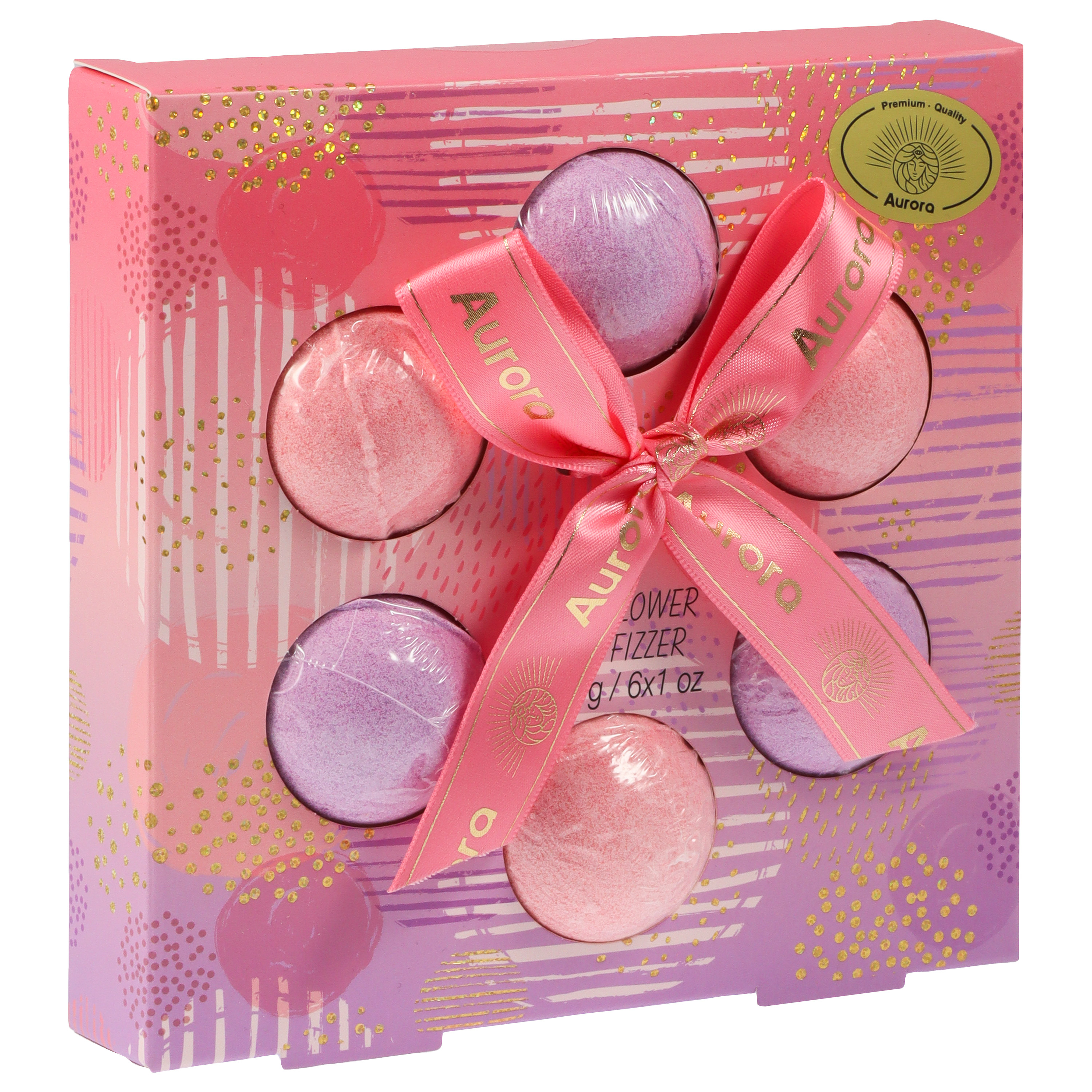 Aurora Bile de baie Lotus Flower roz 6x30g