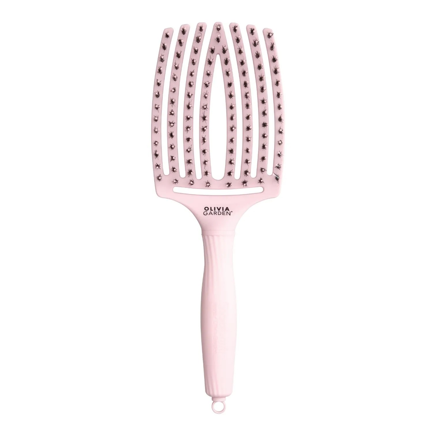 Olivia Garden Perie de păr Fingerbrush Painless Detangling L, roz pastel