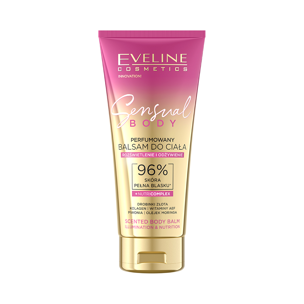 Eveline Sensual Body - Balsam de corp parfumat pentru strălucire și hidratare, 200 ml