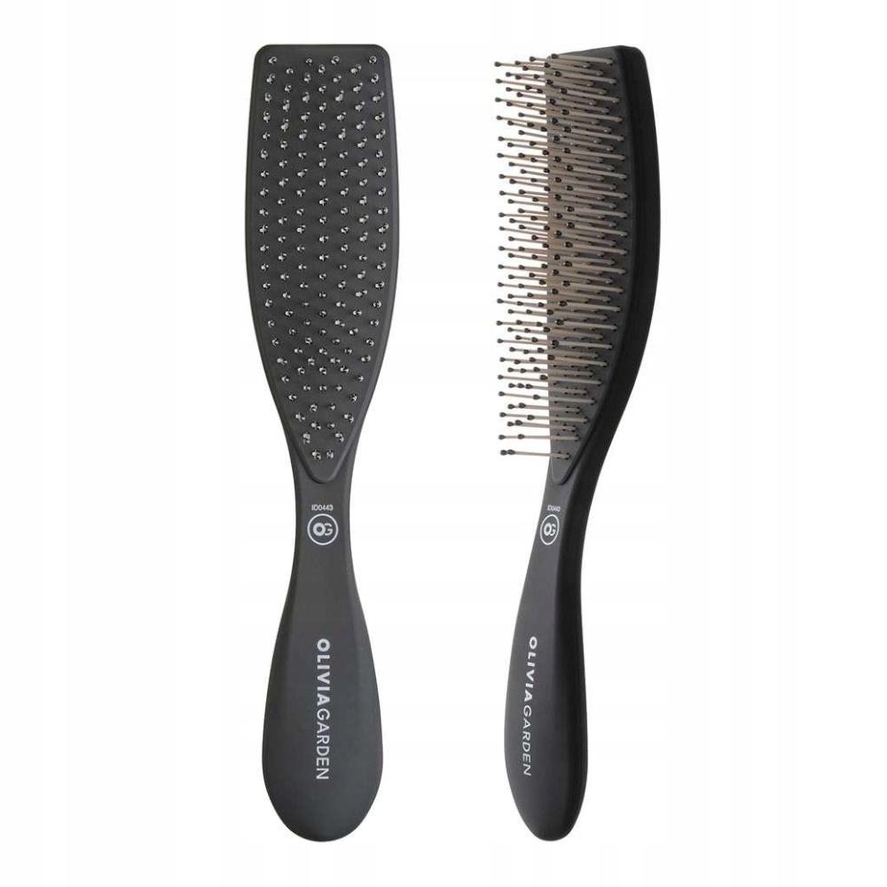 Olivia Garden Perie de păr Style Wet Essential, negru mat