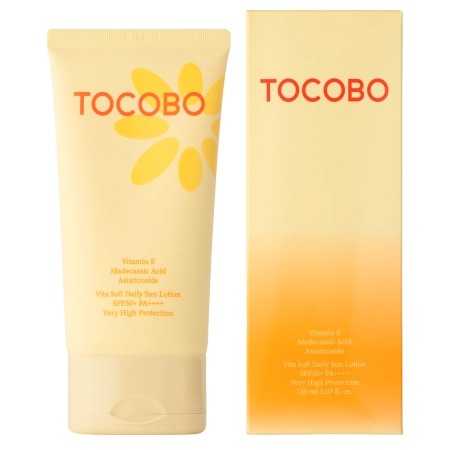 Tocobo Vita Soft Daily Sun Lotion - Cremă ușoară cu filtru solar SPF50+ PA++++ 150 ml