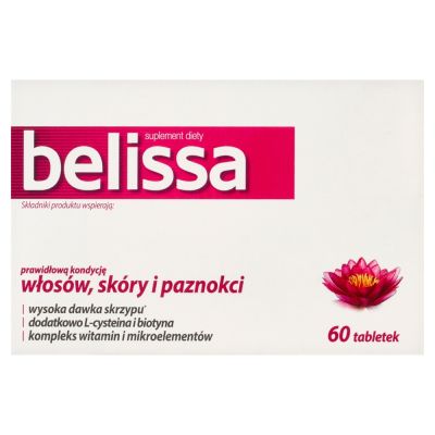 Belissa - Supliment alimentar care susține sănătatea părului, pielii și unghiilor - 60 de comprimate