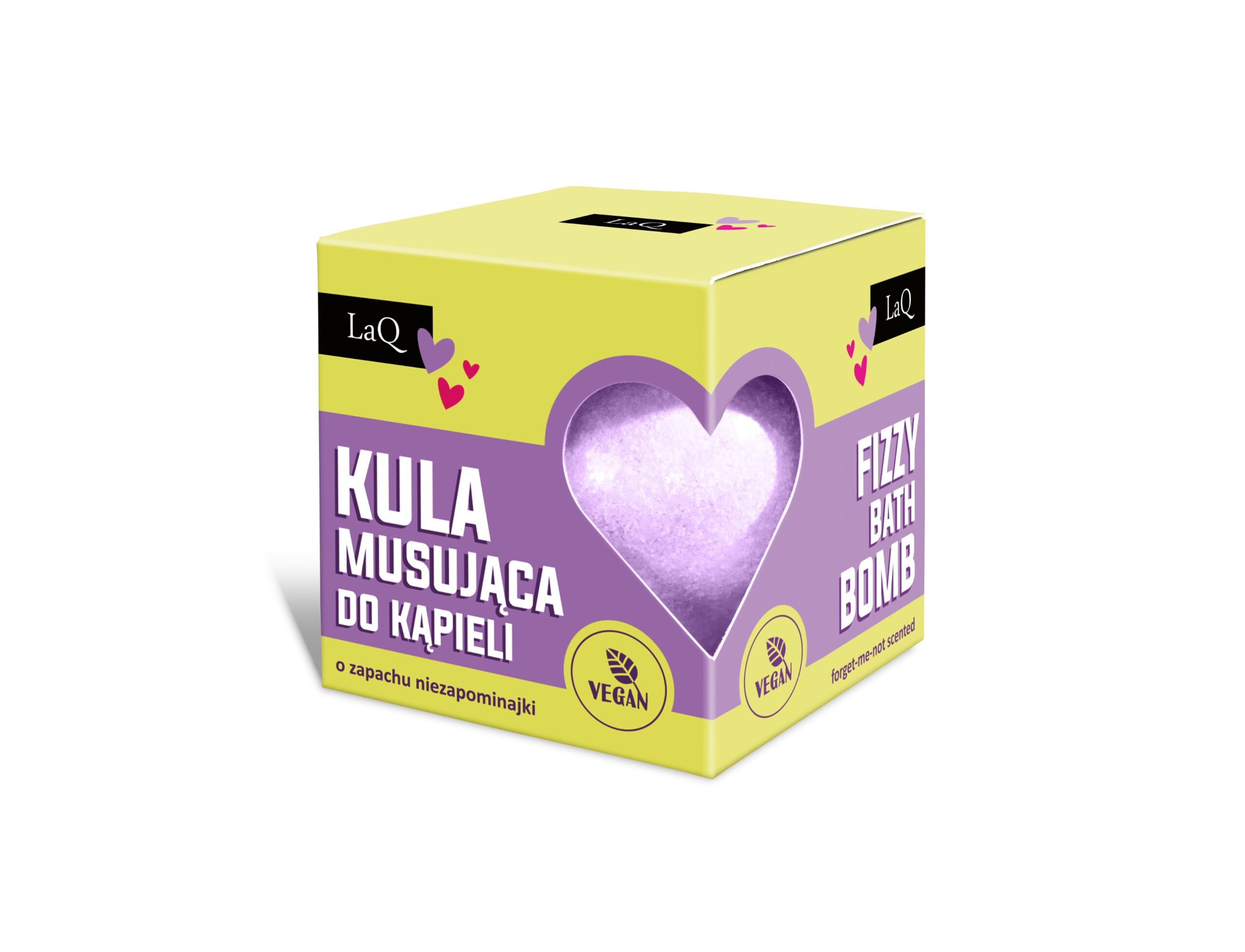 LaQ - Bilă efervescentă pentru baie cu aromă de nu-mă-uita