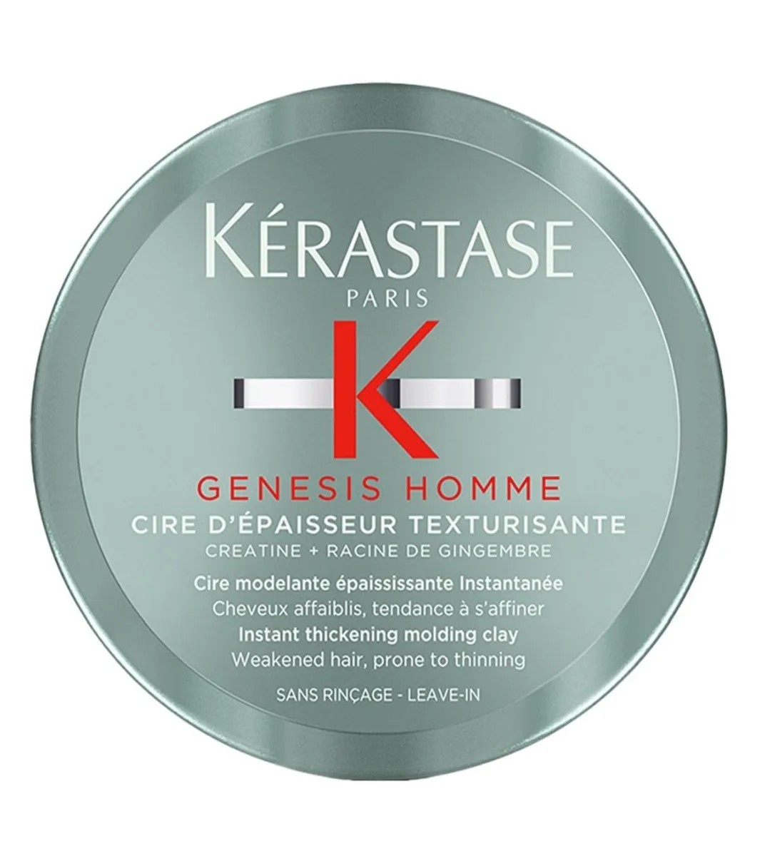 Kerastase Genesis Homme - Ceară pentru păr cu efect de volum și modelare, pentru bărbați, 75 ml