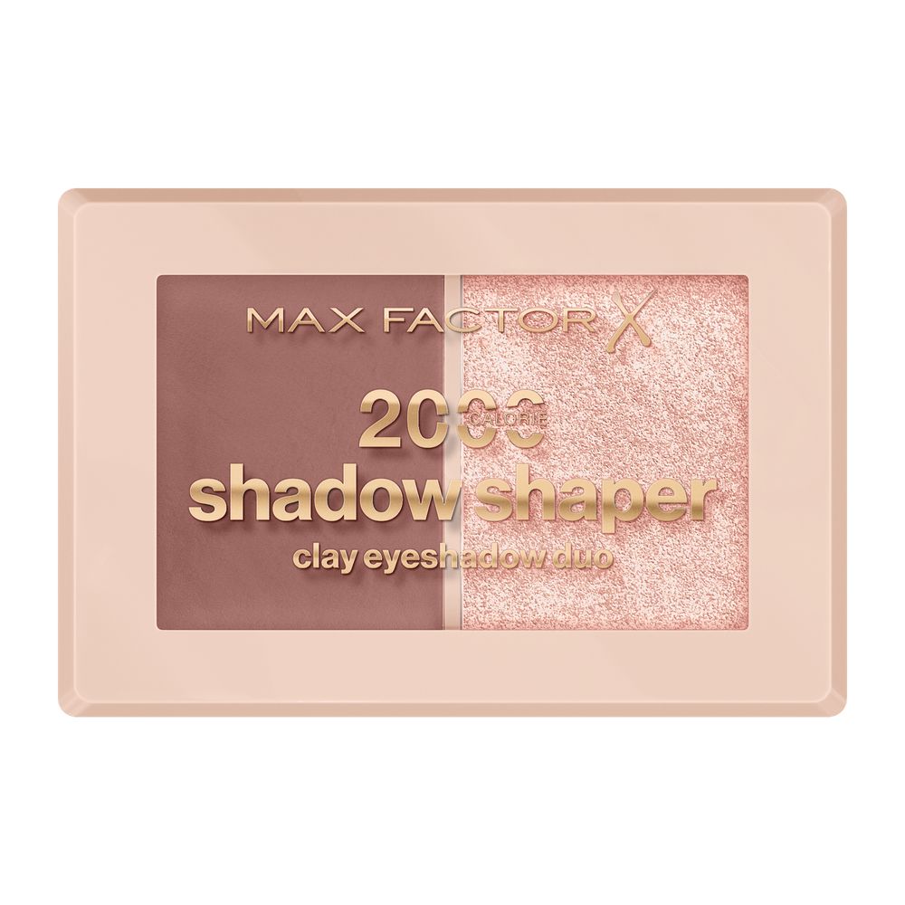 Max Factor 2000 Calorie Shadow Shaper Duo - Paletă de farduri de ochi 010 Clay Gleam