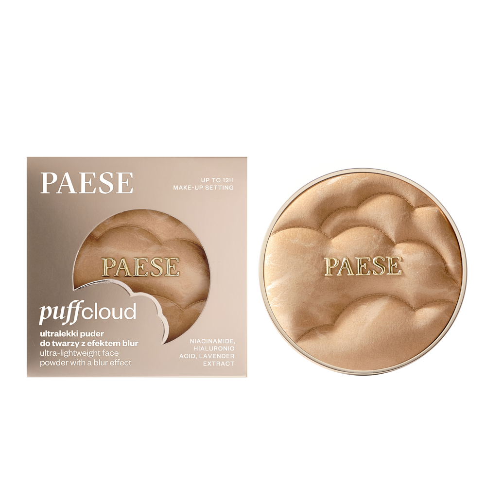 PAESE Puff Cloud Pudră ultraușoară pentru față cu efect de estompare 01N Light Beige