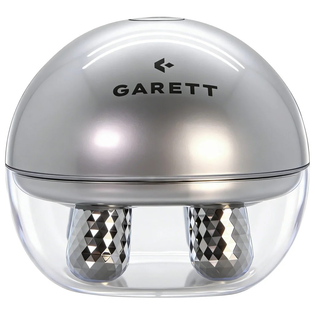 Pretty Face Glow - Aparat de masaj cu efect de lifting pentru față și gât, argintiu