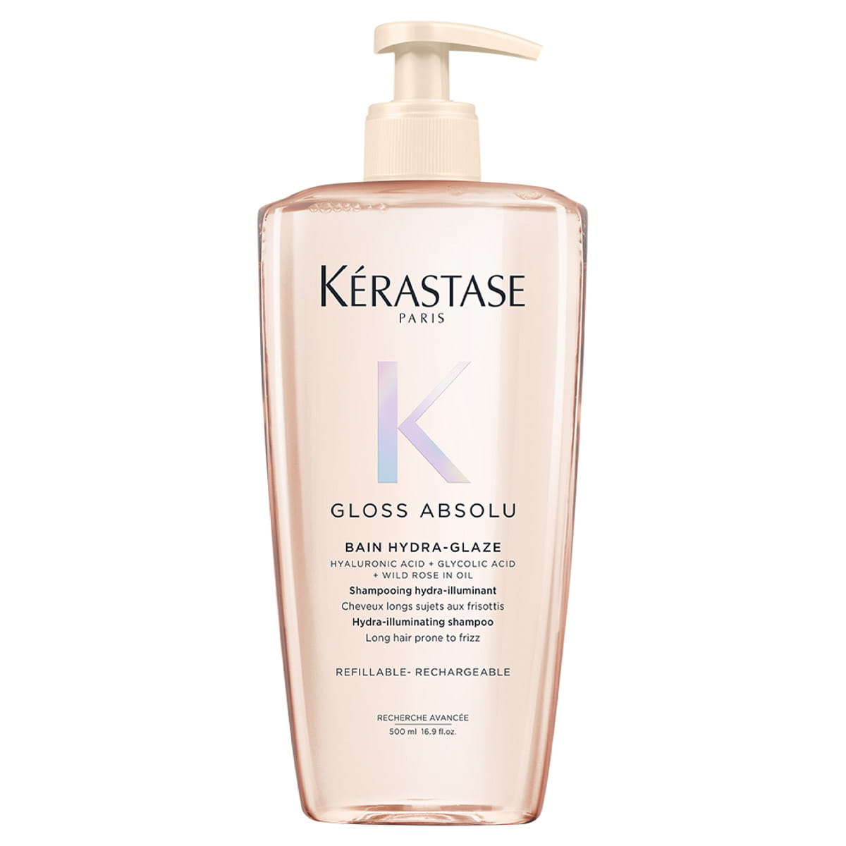 Kerastase Gloss Absolu Bain Hydra-Glaze Șampon pentru păr lung cu tendință de încâlcire 500 ml
