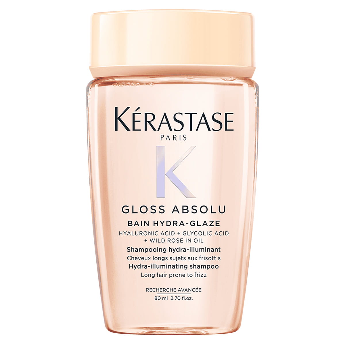 Kerastase Gloss Absolu Bain Hydra-Glaze Șampon pentru păr lung cu tendință de încâlcire 80 ml