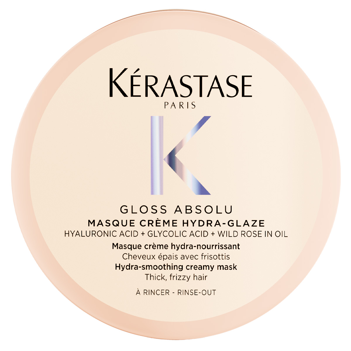 Kerastase Gloss Absolu CrEme Hydra-Glaze - Mască hidratantă și netezitoare pentru părul gros, cu tendință de încâlcire, 75 ml
