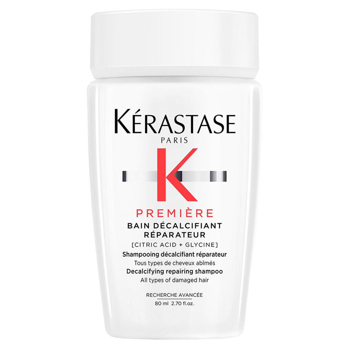 Kerastase Premiere Bain Decalcifiant Reparateur - Șampon decalcifiant reparator pentru păr, 80 ml