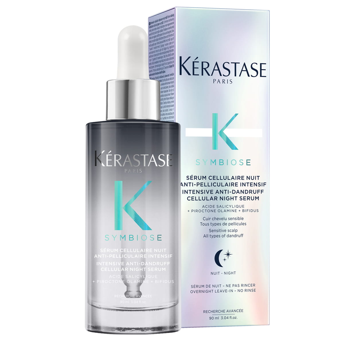Kerastase Symbiose - Ser de noapte antimătreață pentru scalpul sensibil, 90 ml
