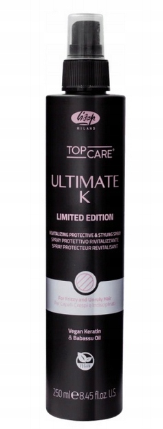 Lisap Milano Top Care Ultimate K Spray revitalizant cu protecție termică pentru părul creț și rebel 250 ml