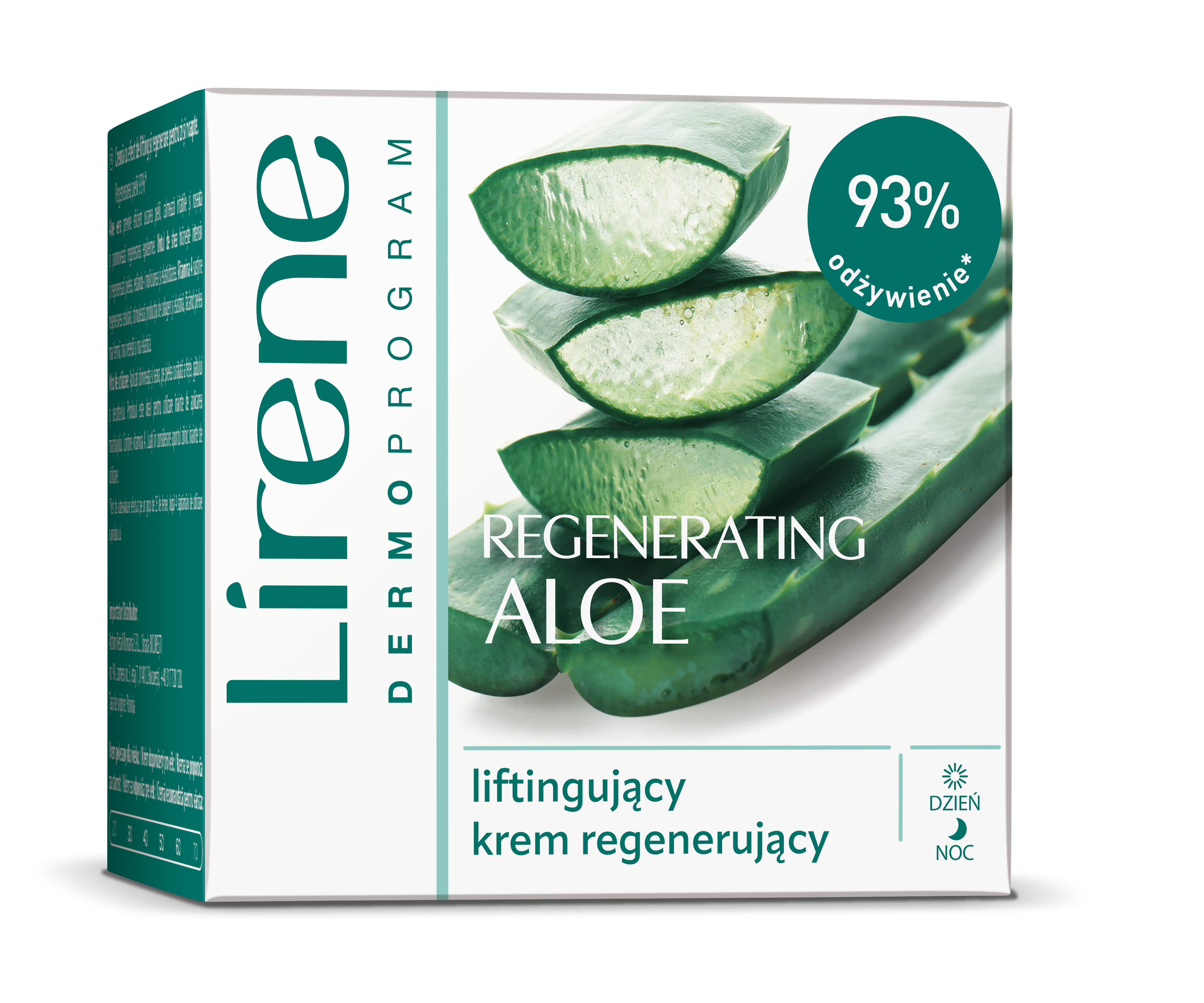Lirene Regenerating Aloe - Cremă regenerantă cu efect lifting pentru față 50 ml