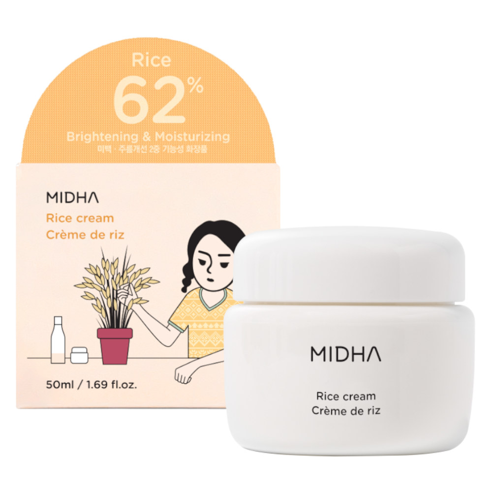 Midha Rice Cream Cremă de față care întărește bariera de protecție a pielii 50 ml