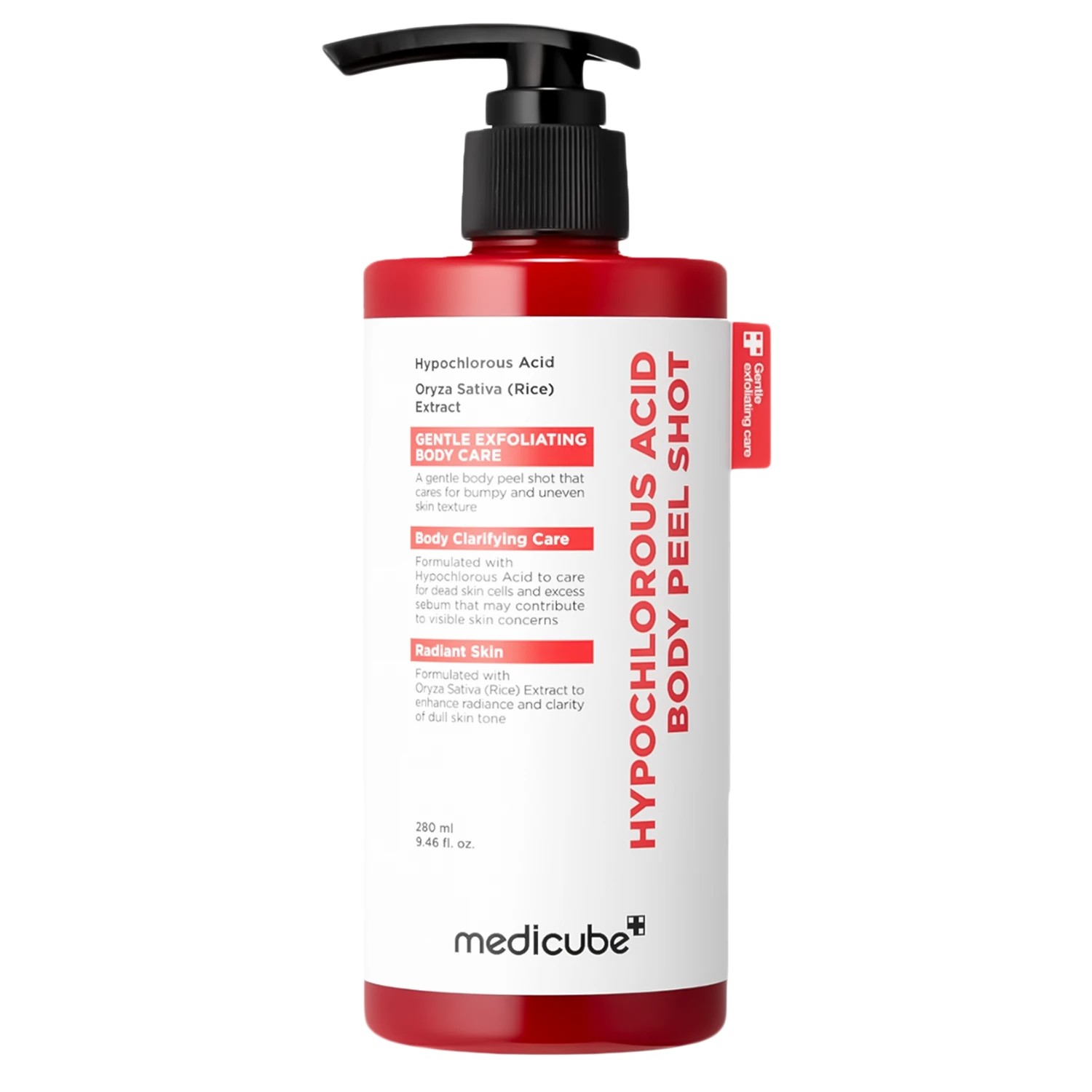 Medicube Hypochlorous Acid Body Peel Shot Exfoliant delicat pentru corp 280 ml