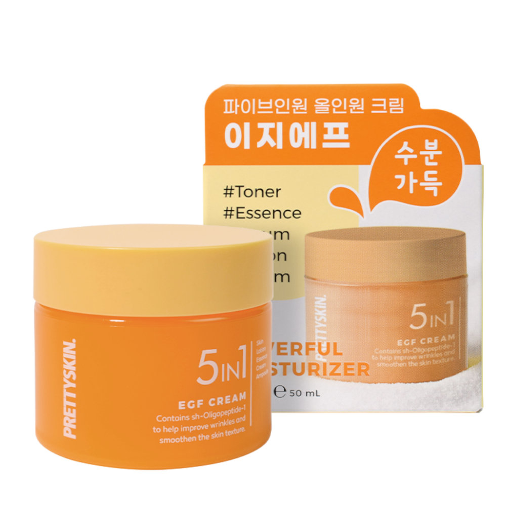 Prettyskin. Cremă de față 5 în 1 cu EGF, 50 ml