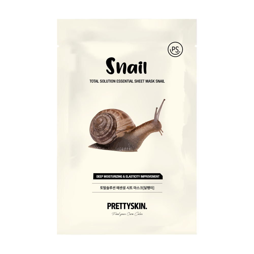Prettyskin. Mască regenerantă pentru față sub formă de folie, cu mucus de melc